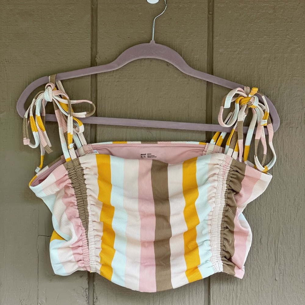 Aerie tie strap bikini top